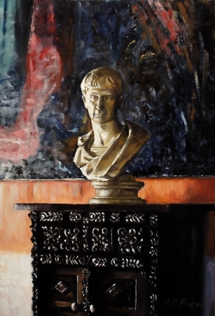 Bust of Emperor Trajan by artist Jose Blanco